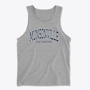 Munsonville New Hampshire Traditional Men's Cotton Tank