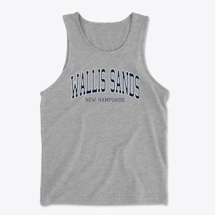 Wallis Sands New Hampshire Traditional Men's Cotton Tank