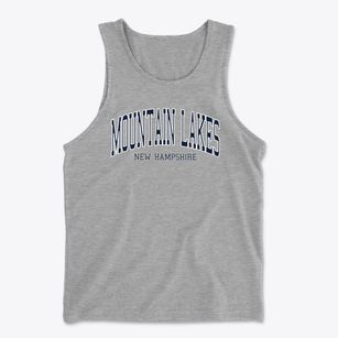 Mountain Lakes New Hampshire Traditional Men's Cotton Tank