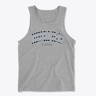 Deerfield Beach Florida Traditional Men's Cotton Tank