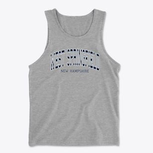 West Springfield New Hampshire Traditional Men's Cotton Tank