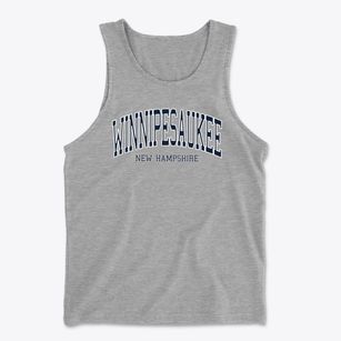 Winnipesaukee New Hampshire Traditional Men's Cotton Tank