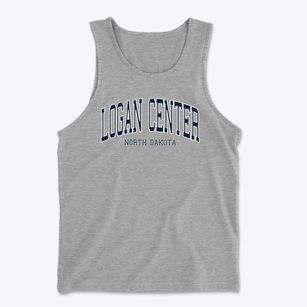 Logan Center North Dakota Traditional Men's Cotton Tank