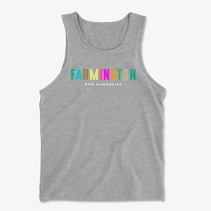 Farmington New Hampshire Color Pop Men's Cotton Tank