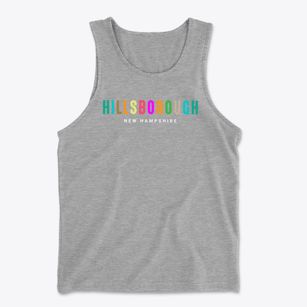 Hillsborough New Hampshire Color Pop Men's Cotton Tank