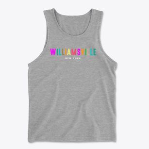 Williamsville New York Color Pop Men's Cotton Tank