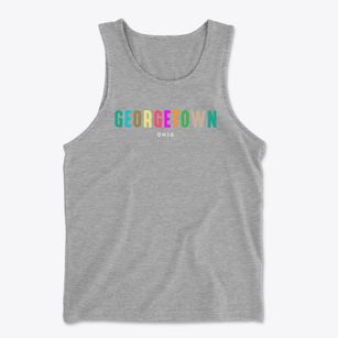 Georgetown Ohio Color Pop Men's Cotton Tank