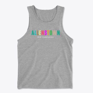 Allenstown New Hampshire Color Pop Men's Cotton Tank