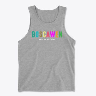 Boscawen New Hampshire Color Pop Men's Cotton Tank