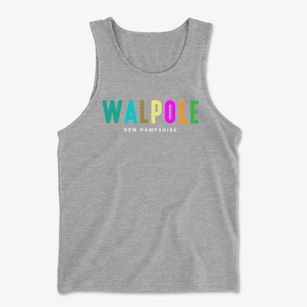Walpole New Hampshire Color Pop Men's Cotton Tank