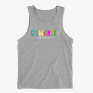 Gilmanton New Hampshire Color Pop Men's Cotton Tank