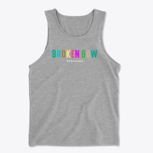 Broken Bow Nebraska Color Pop Men's Cotton Tank