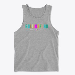 Rollinsford New Hampshire Color Pop Men's Cotton Tank