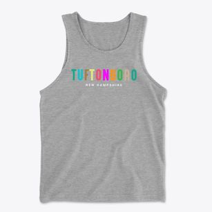 Tuftonboro New Hampshire Color Pop Men's Cotton Tank