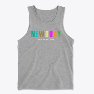 Newbury New Hampshire Color Pop Men's Cotton Tank
