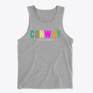 Conway Massachusetts Color Pop Men's Cotton Tank