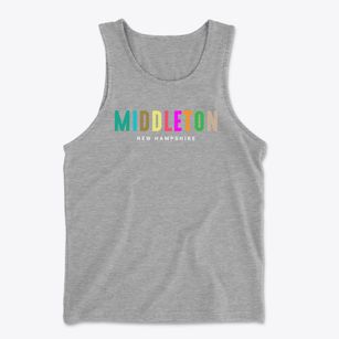 Middleton New Hampshire Color Pop Men's Cotton Tank