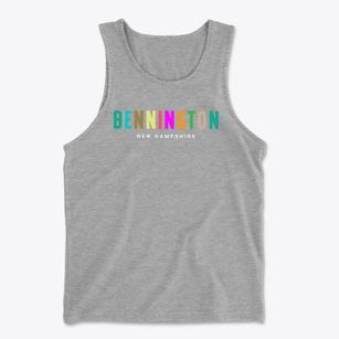 Bennington New Hampshire Color Pop Men's Cotton Tank