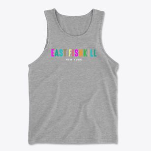 East Fishkill New York Color Pop Men's Cotton Tank
