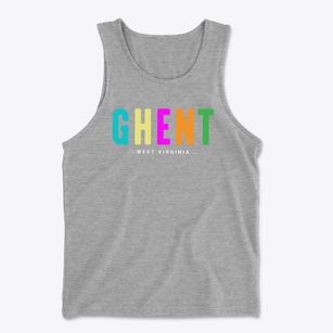 Ghent West Virginia Color Pop Men's Cotton Tank