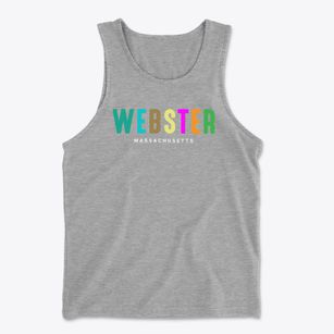 Webster Massachusetts Color Pop Men's Cotton Tank