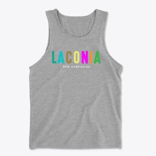 Laconia New Hampshire Color Pop Men's Cotton Tank