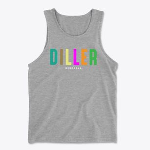 Diller Nebraska Color Pop Men's Cotton Tank