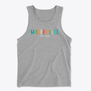 Miller Place New York Color Pop Men's Cotton Tank