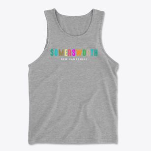 Somersworth New Hampshire Color Pop Men's Cotton Tank