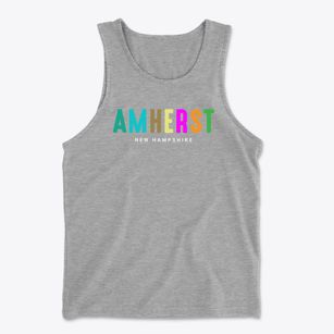 Amherst New Hampshire Color Pop Men's Cotton Tank