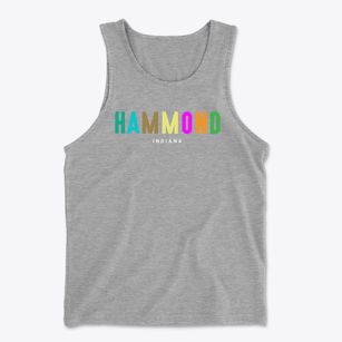 Hammond Indiana Color Pop Men's Cotton Tank