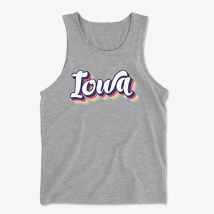  Iowa Retro Candy Vibes Men's Cotton Tank