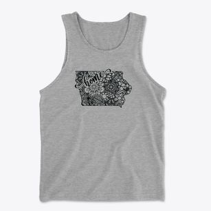  Iowa Mandala Men's Cotton Tank