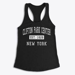 Clifton Park Center New York Classic Established Women's Racerback Tank