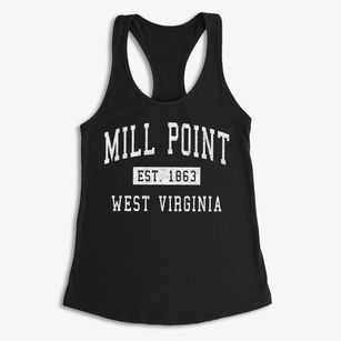 Mill Point West Virginia Classic Established Women's Racerback Tank