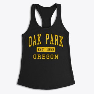 Oak Park Oregon Classic Established Women's Racerback Tank