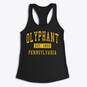 Olyphant Pennsylvania Classic Established Women's Racerback Tank