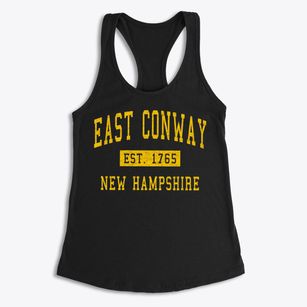 East Conway New Hampshire Classic Established Women's Racerback Tank