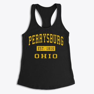 Perrysburg Ohio Classic Established Women's Racerback Tank