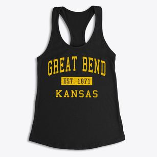 Great Bend Kansas Classic Established Women's Racerback Tank