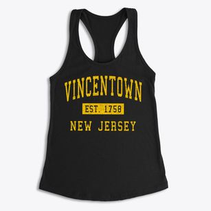 Vincentown New Jersey Classic Established Women's Racerback Tank