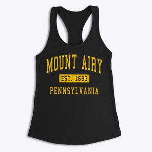 Mount Airy Pennsylvania Classic Established Women's Racerback Tank