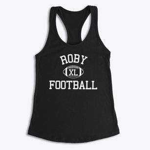 Roby School Classic Football Women's Racerback Tank