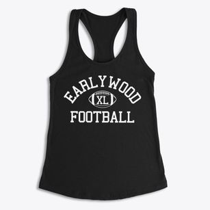 Earlywood Education Center Classic Football Women's Racerback Tank