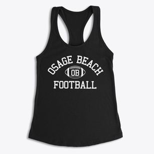 Osage Beach High School Classic Football Women's Racerback Tank
