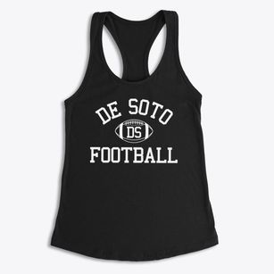 De Soto Senior High School Classic Football Women's Racerback Tank