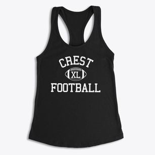 Crest High School Classic Football Women's Racerback Tank