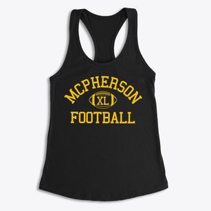 Mcpherson Magnet School Classic Football Women's Racerback Tank