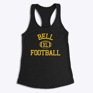Bell Junior High School Classic Football Women's Racerback Tank