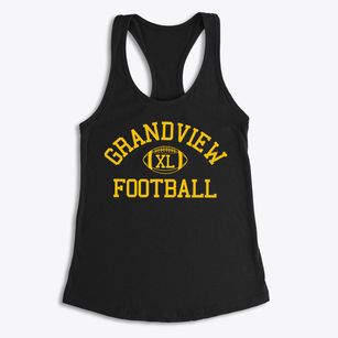Grandview High School Classic Football Women's Racerback Tank